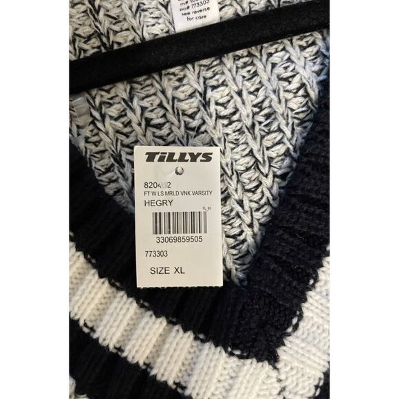 Tilley full tilt women deep v neck sweater xlarge knit hegry over size pullover - Picture 5 of 8